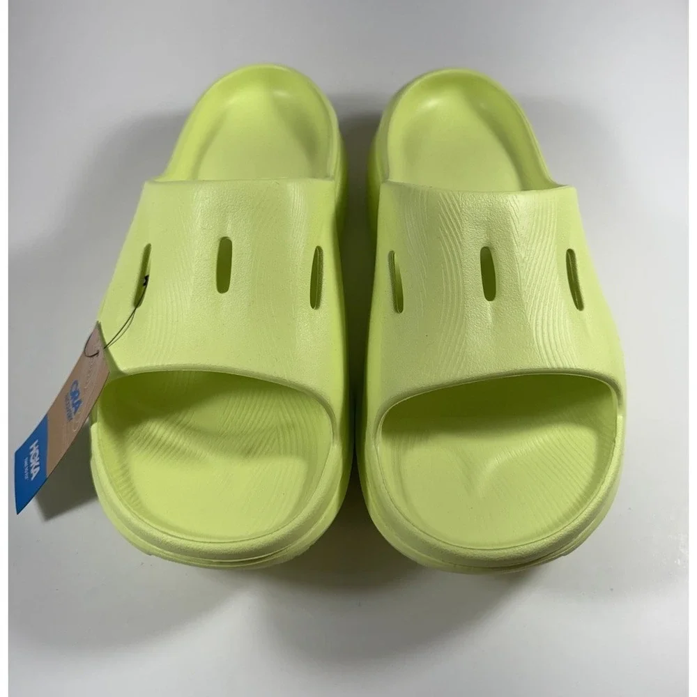 HOKA Ora Recovery Slide 3 Sandals Citrus Glow Yellow Men's Sz 12 *NEW*‎ 1135061